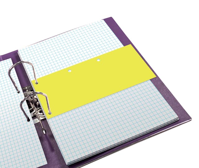 Scheidingsstrook Oxford Duo 240x105mm geel 60 stuks 2