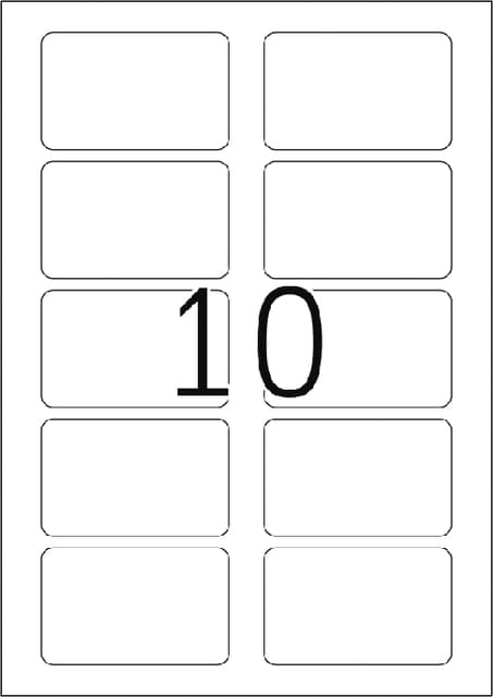 Naambadge etiket HERMA 4514 80x50mm wit 200 stuks 3
