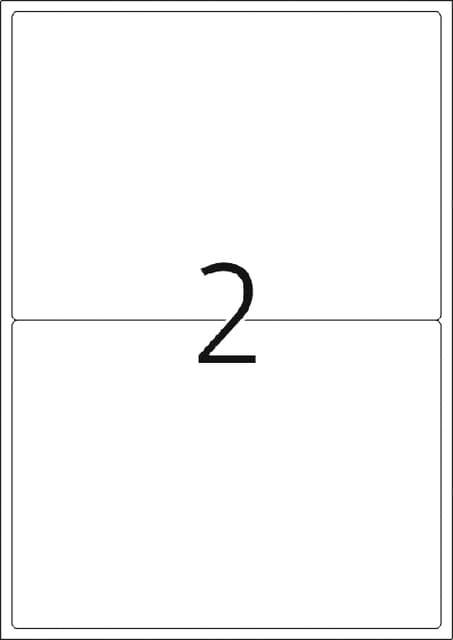 Etiket HERMA 4519 199.6x143.5mm acetaatzijde wit 40 stuks 3