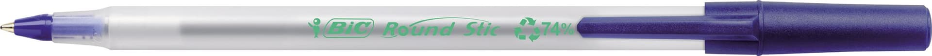 Balpen Bic Ecolutions round stic medium blauw