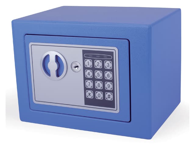 Kluis Pavo mini elektronisch 230x170x170mm blauw 4