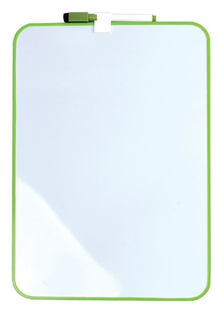 Whiteboard Desq 24x34cm + marker groen profiel