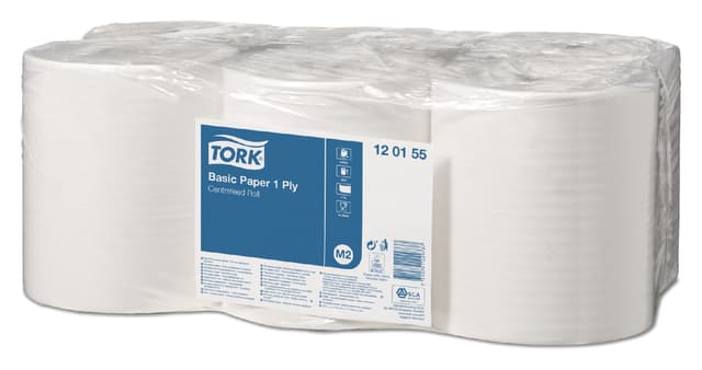 Poetspapier Tork M2 Basic Universal 1-laags 300m wit 120155 3