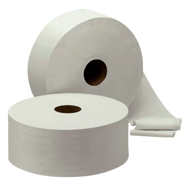 Toiletpapier Cleaninq T1 jumbo groot 2-laags 6x380m wit