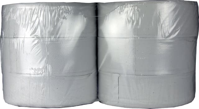 Toiletpapier Cleaninq T1 jumbo groot 2-laags 6x380m wit 2