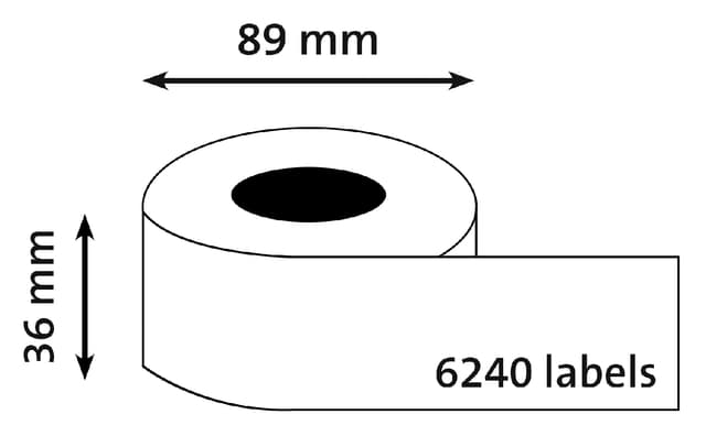 Etiket Dymo LabelWriter adressering 36x89mm 24 rollen á 260 stuks wit 15