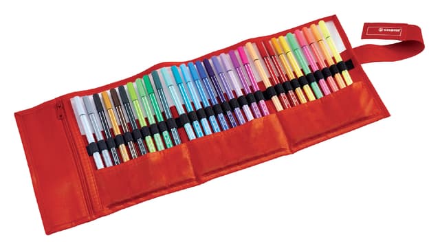 Fineliner STABILO pen 68/30 rollerset rood assorti set à 30 stuks 2