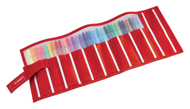 Fineliner STABILO pen 68/30 rollerset rood assorti set à 30 stuks 3