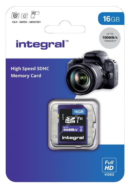 Geheugenkaart Integral SDHC V10 16GB 2