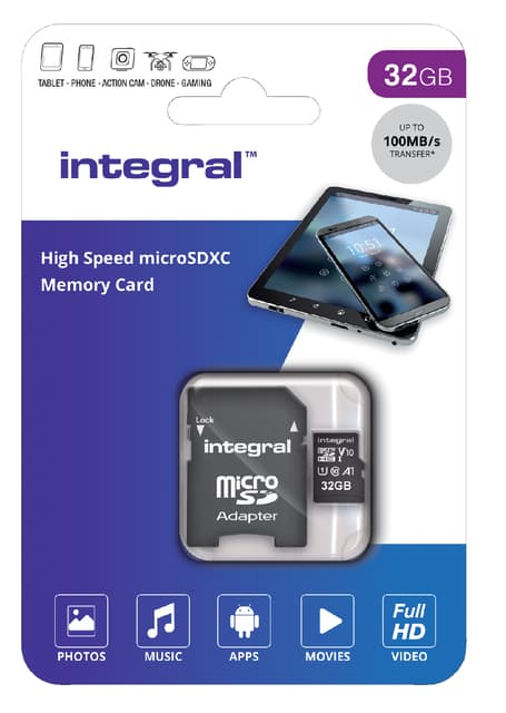 Geheugenkaart Integral microSDHC V10 32GB 3