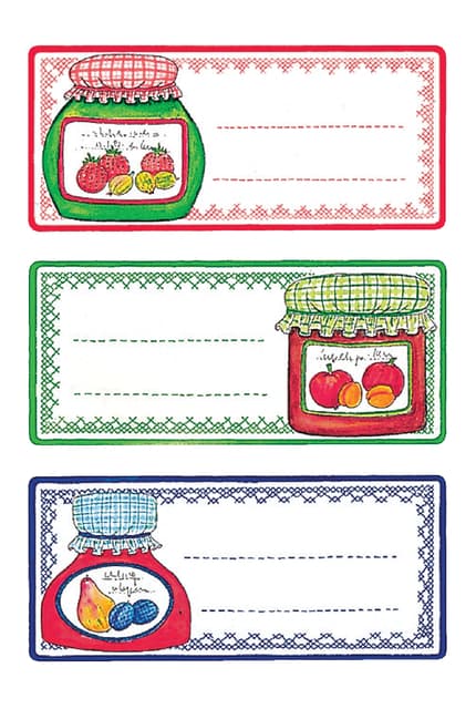 Etiket HERMA 3766 keuken weckpot