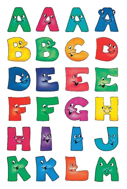 Etiket HERMA 4194 28mm letters a-z gezichten 48 stuks