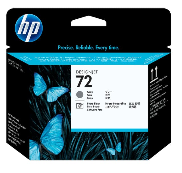 Printkop HP C9380A 72 grijs + foto zwart