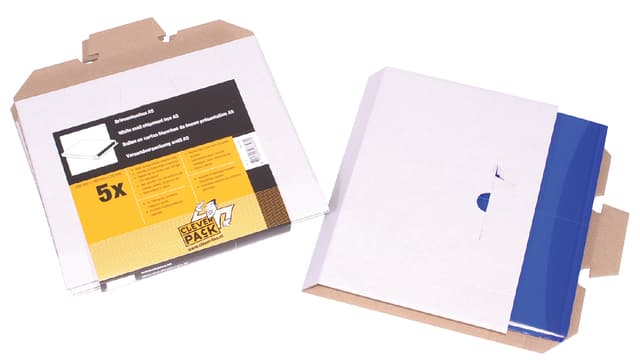 Brievenbusbox CleverPack A5 230x160x26mm karton wit pak à 5 stuks 2