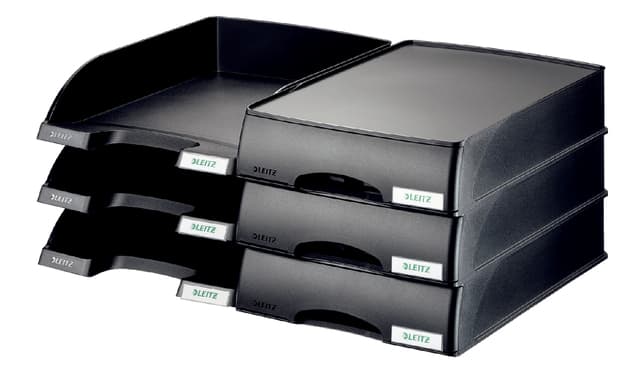 Brievenbak Leitz Plus met lade A4 maxi zwart 3