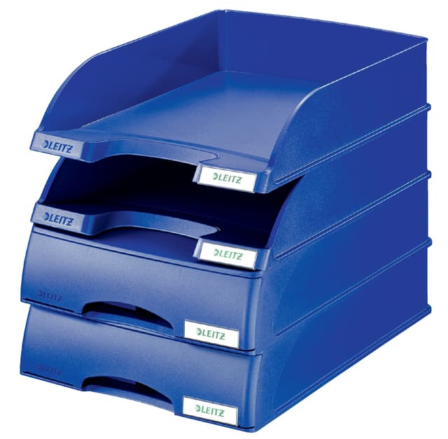 Brievenbak Leitz Plus met lade A4 maxi blauw 3