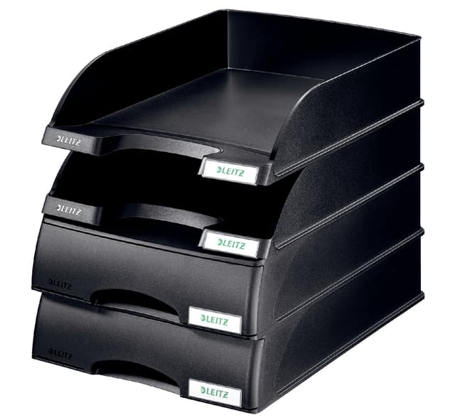 Brievenbak Leitz Plus met lade A4 maxi zwart 2