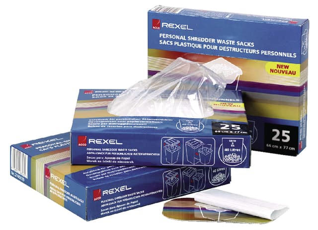 Papiervernietigerzak Rexel 240x98cm 115 liter 100 stuks 2