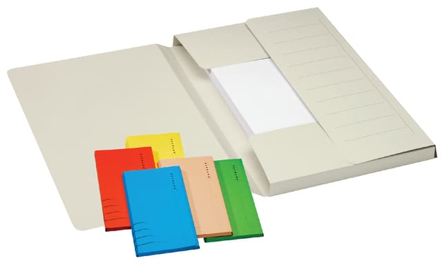 Dossiermap Djois Secolor Mammoet folio 3 kleppen 250gr recycled blauw 2