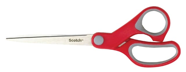 Schaar Scotch 18cm comfort rood blister 2