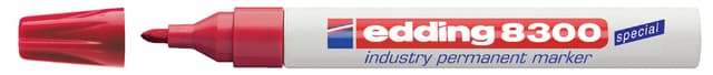 Viltstift edding 8300 industrie rond 1.5-3mm rood