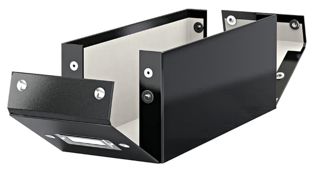 CD-opbergdoos Leitz Click & Store WOW  gerecycled karton 143x136x352mm zwart 3