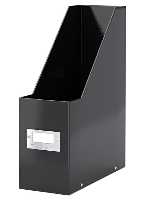 Tijdschriftencassette Leitz WOW click & store gerecycled karton zwart 2