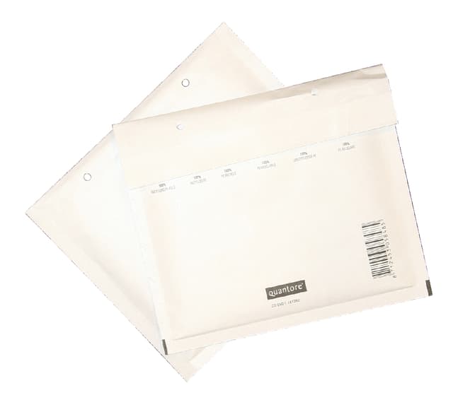 Cd envelop Quantore luchtkussen 175x200mm wit 100 stuks 3