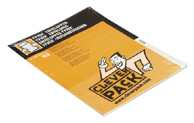 Envelop CleverPack Tyvek E4 305x394mm zelfklevend wit pak à 10 stuks