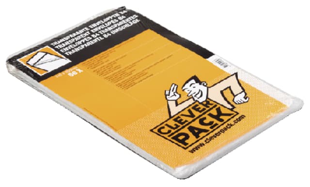 Envelop CleverPack akte B4 245x350mm zelfklevend transparant 50 stuks 3