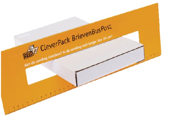 Brievenbusbox CleverPack A4 350x230x26mm karton wit pak à 5 stuks 3