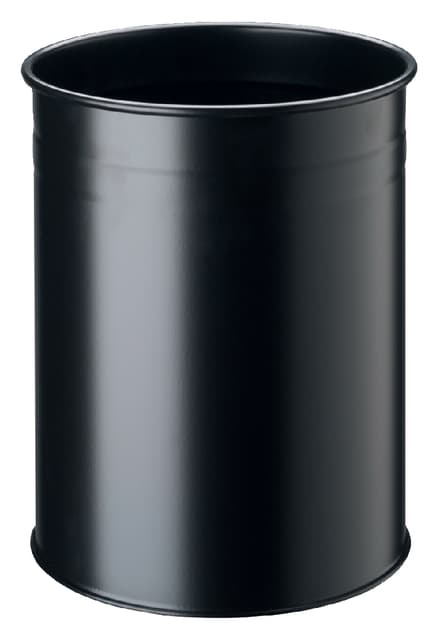 Papierbak Durable 3304-01 15 liter rond zwart