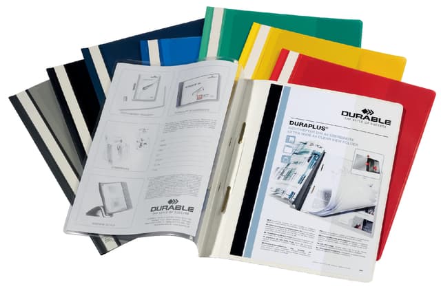 Snelhechtmap Durable Duraplus A4 rood 3