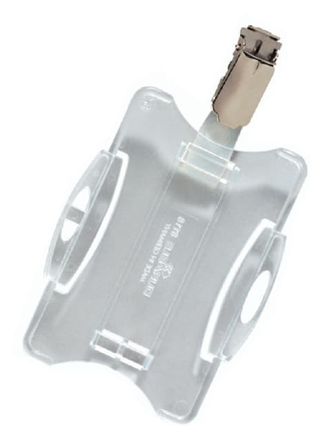 Veiligheidspashouder Durable 8118 open met clip 54x85mm 2