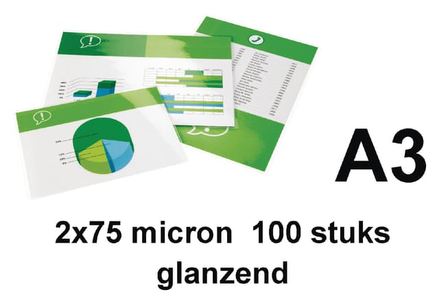 Lamineerhoes Quantore A3 2x75micron 100 stuks 2
