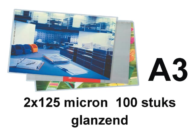 Lamineerhoes Quantore A3 2x125micron 100 stuks 2