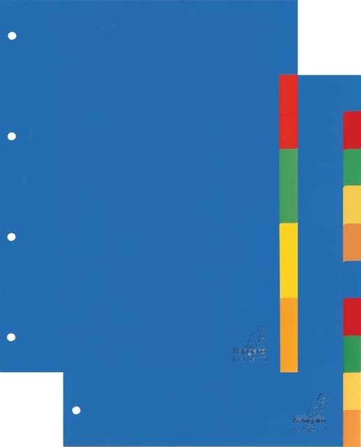 Tabbladen Kangaro 4-gaats A405 5-delig assorti PP 2