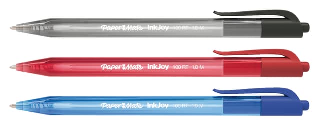 Balpen Paper Mate Inkjoy 100RT medium zwart 3