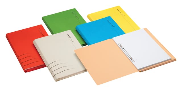 Duplexmap Secolor folio 100% gerecycled karton 250 gr rood 2