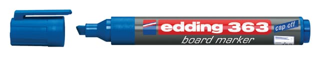 Whiteboardmarker edding 363 schuin 1-5mm blauw