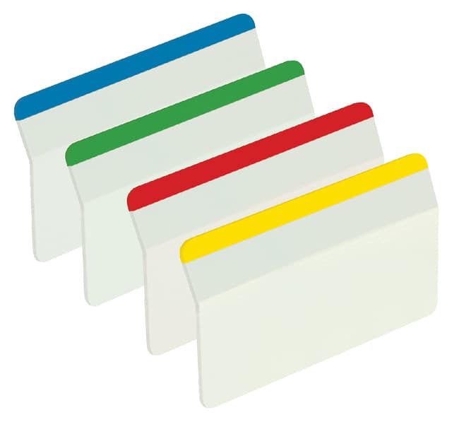 Indextabs Post-it 686A1 38x50.8mm strong gebogen assorti 24 tabs 3