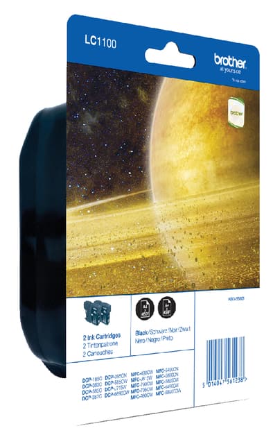 Inktcartridge Brother LC-1100BK2 zwart 2X
