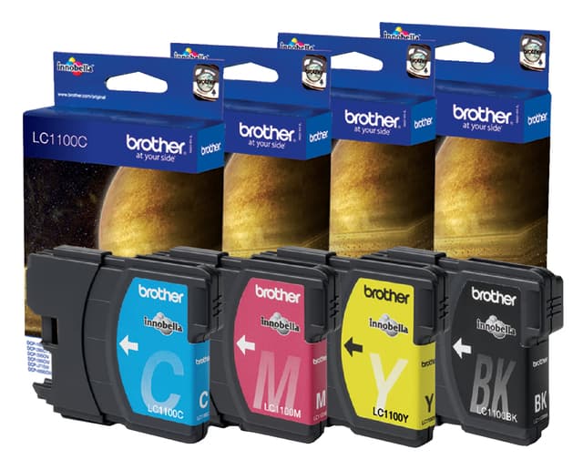 Inktcartridge Brother LC-1100Y geel 2