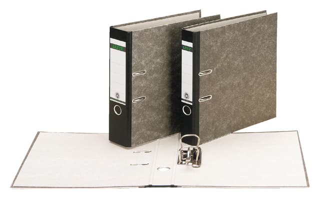 Ordner Leitz 1082 180° 80mm karton folio zwart 3