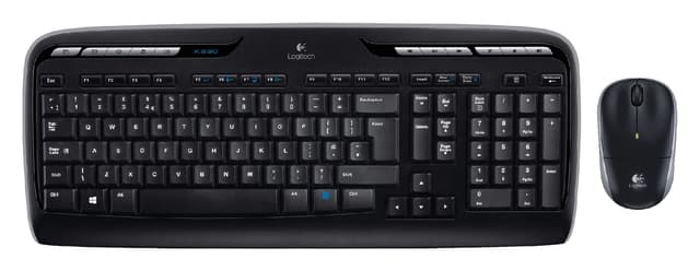 Toetsenbord- en muisset Logitech MK330 draadloos QWERTY zwart