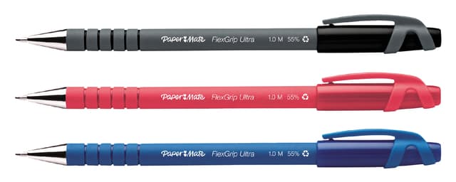 Balpen Paper Mate Flexgrip Ultra stick medium blauw 2