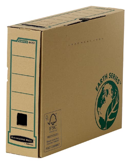 Archiefdoos Bankers Box Earth A4 transfer 80mm bruin 2