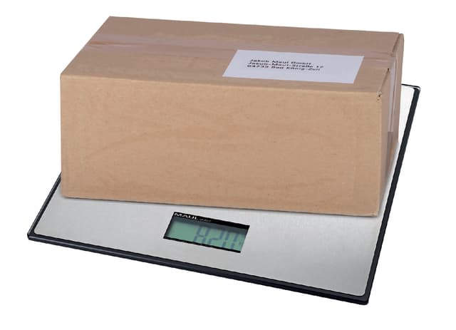 Pakketweger MAUL Global 50kg metalen plateau 32x32cm inclusief batterij zwart 2