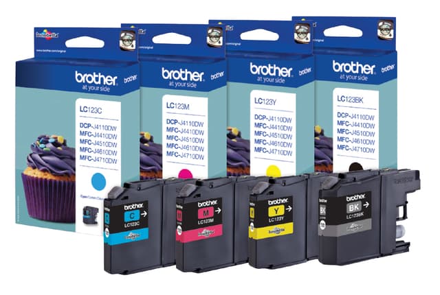 Inktcartridge Brother LC-123C blauw 3