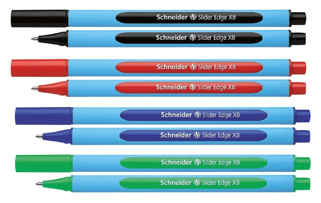 Balpen Schneider Slider Edge extra breed rood 4